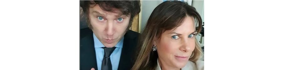 Karen Reichardt y Javier Milei