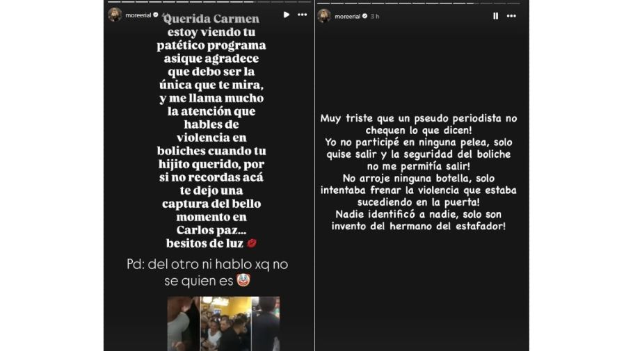 Morena Rial contra Carmen Barbieri