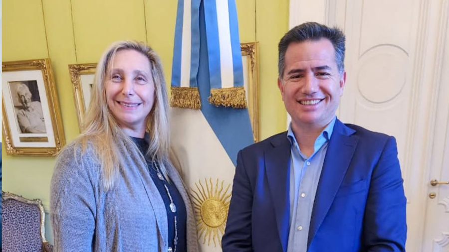 Karina Milei junto a Gabriel Bornoroni