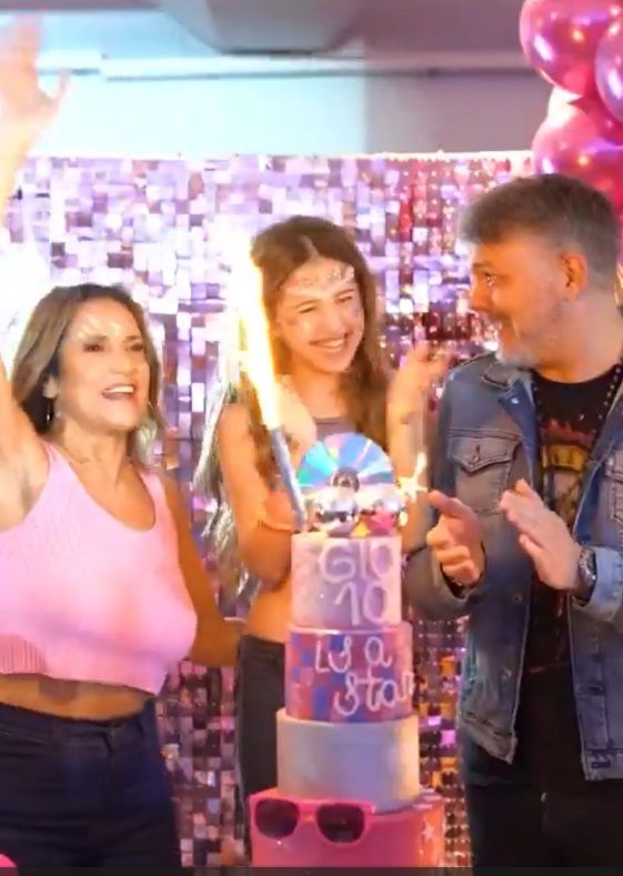 Fernanda Callejón, Ricky Diotto y su hija