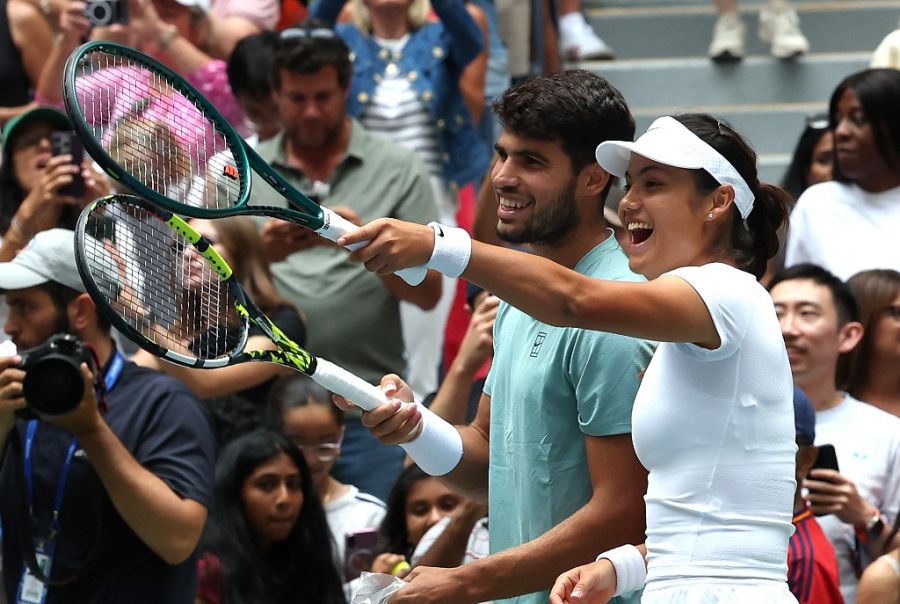 Carlos Alcaraz y Emma Raducanu