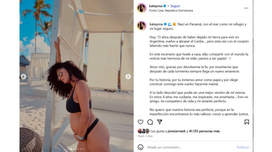 Kate Rodríguez embarazada