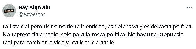Las críticas de Tomás Rebord a las listas de candidatos del peronismo para las elecciones legislativas 2025