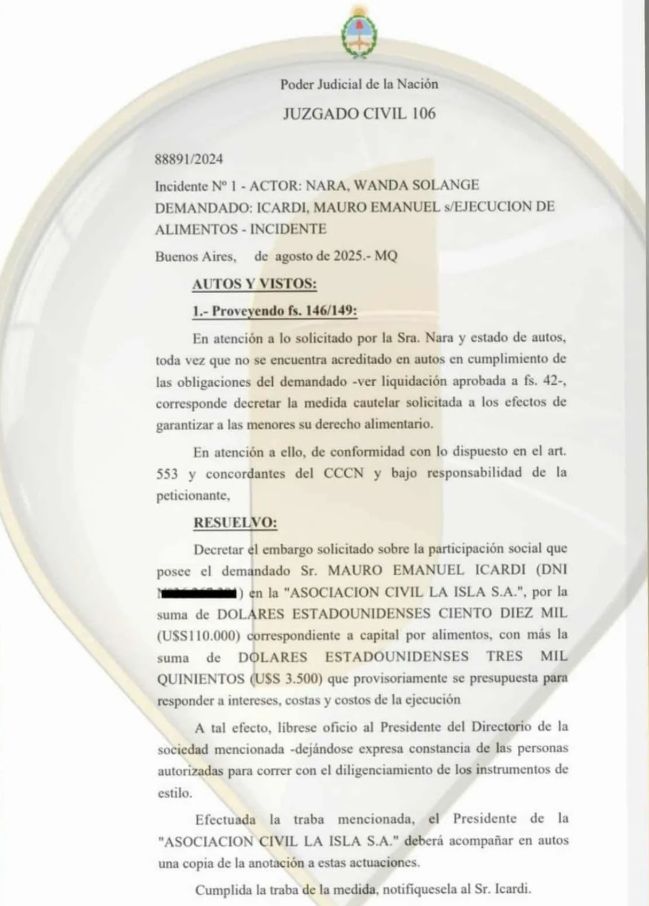 Mauro Icardi entró a la lista negra de deudores alimentarios luego de las denuncias de Wanda Nara