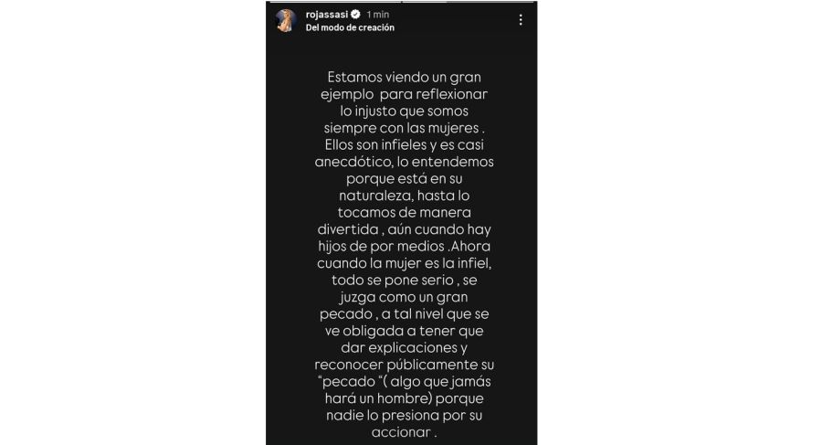 Sabrina Rojas la apoyó a Gimena Accardi