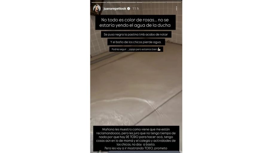 El problema de Juana Repetto en la nueva casa