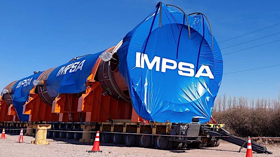 Reactor de Impsa varado en la ruta 20250820