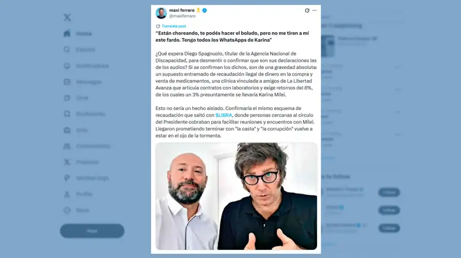 repercusiones de los audios de Spagnuolo 20082025