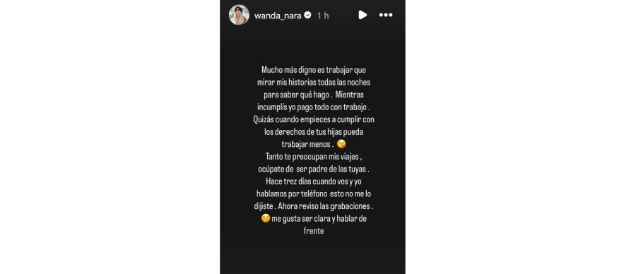 Wanda Nara sobre la deuda alimentaria de Mauro Icardi