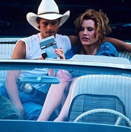 Brad Pitt y Geena Davis