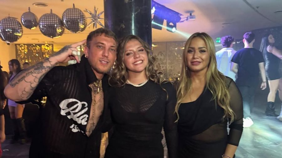 El Polaco y Karina La Princesita junto a su hija Sol