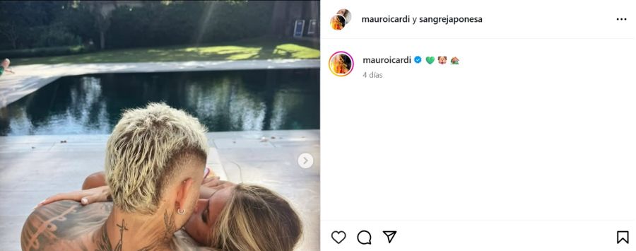 La China Suárez junto a Mauro Icardi