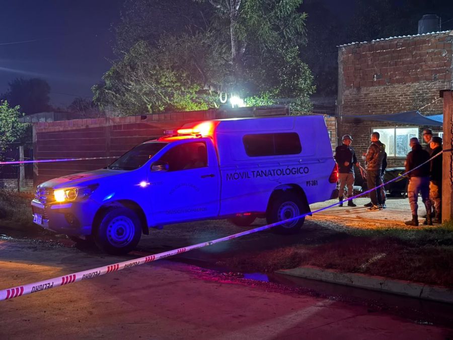 La Policía trabajó en el lugar esta madrugada. 