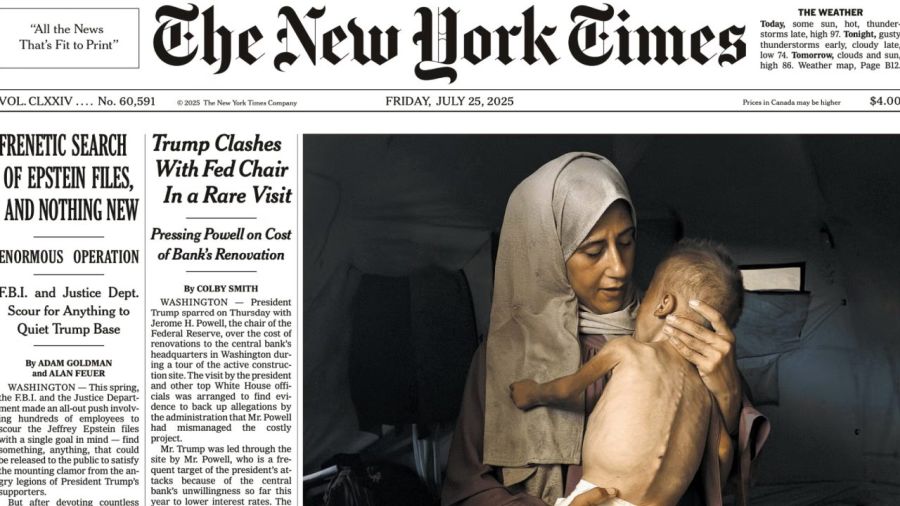 La portada del NY Times