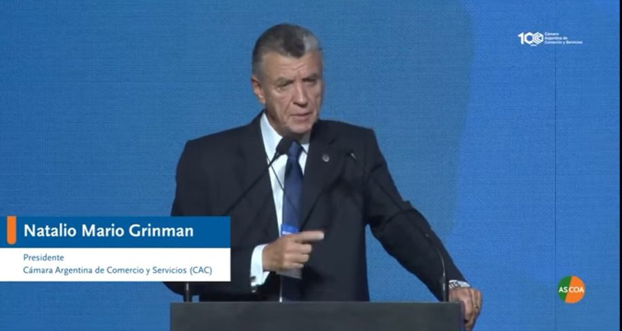 Natalio Mario Grinman en la apertura del Council of Americas 2025.