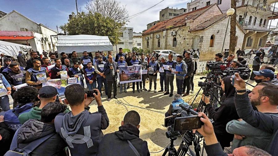 Periodistas en Gaza