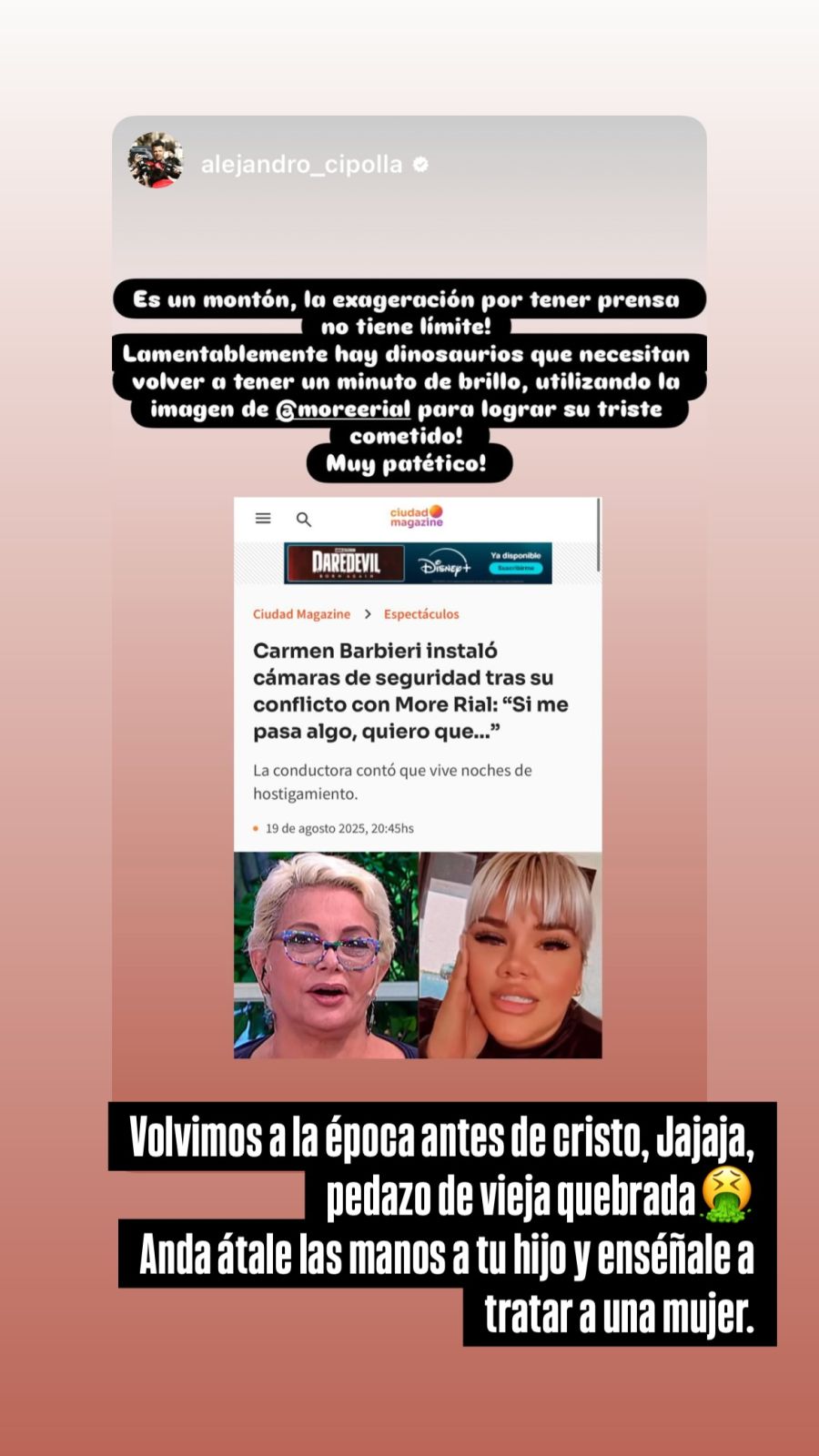 Posteos de Morena Rial