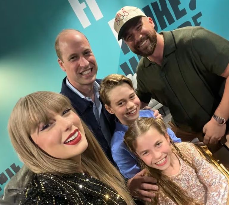 Taylor Swift y la familia real británica