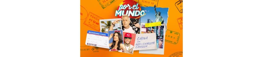 Charlotte y Alex Caniggia en Por el Mundo