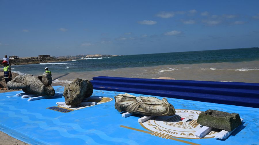 Ruinas descubiertas en Alejandría Egipto 22082025