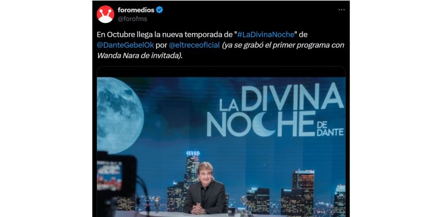 El regreso de Dante Gebel a El Trece