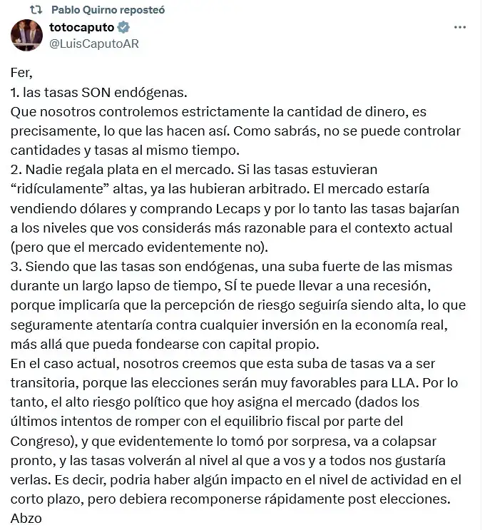 Tasas endógenas 25082025