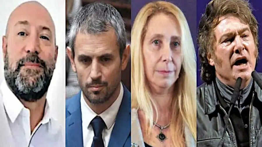 Diego Spagnuolo, Martin Menem, Karina y Javier Milei 20250826