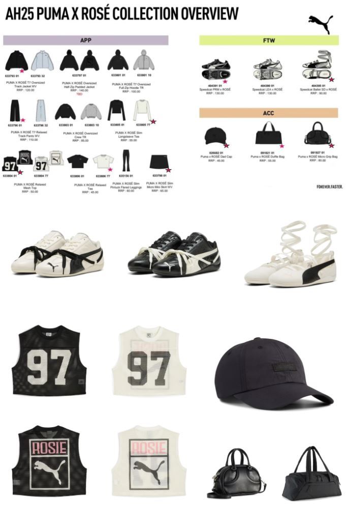 La colección de Rosé para PUMA
