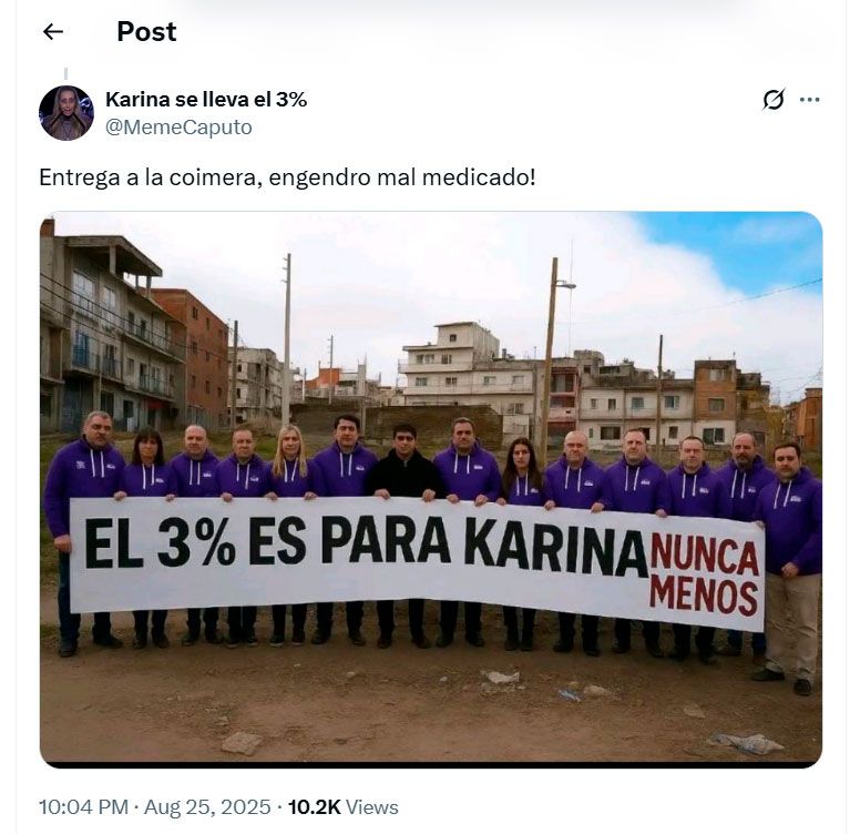 Memes de Karina 26082025