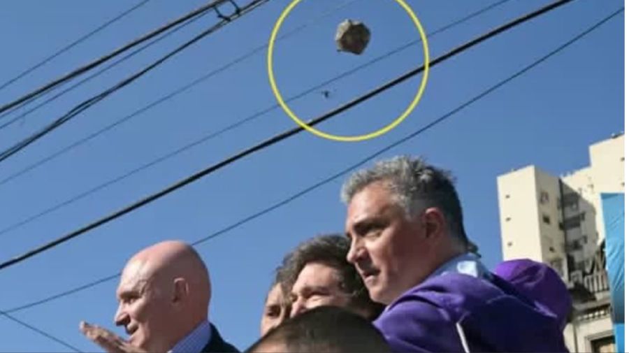 Ataque contra Javier Milei