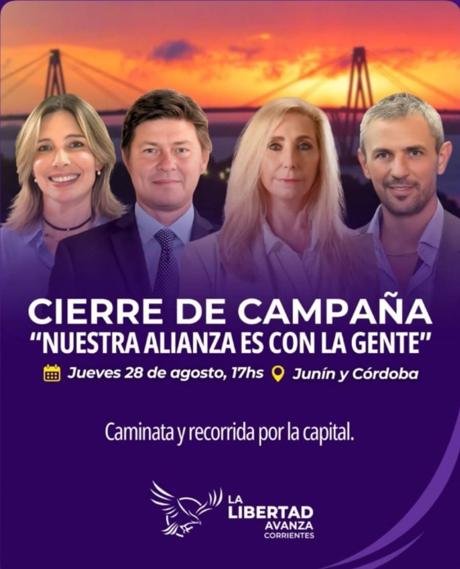 Karina Milei y Martín Menem en Corrientes