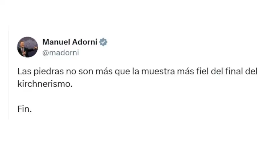 Manuel Adorni X 20250827