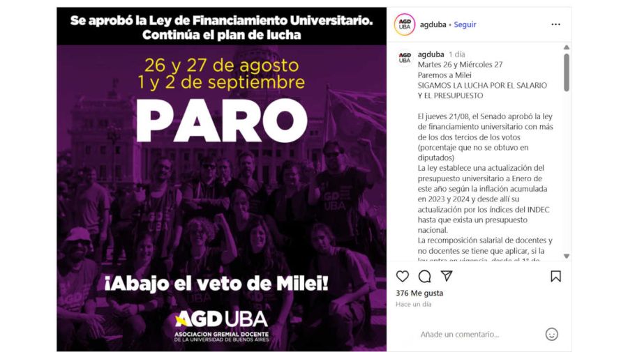 Martes 26 y Miércoles 27 Paremos a Milei 20250826