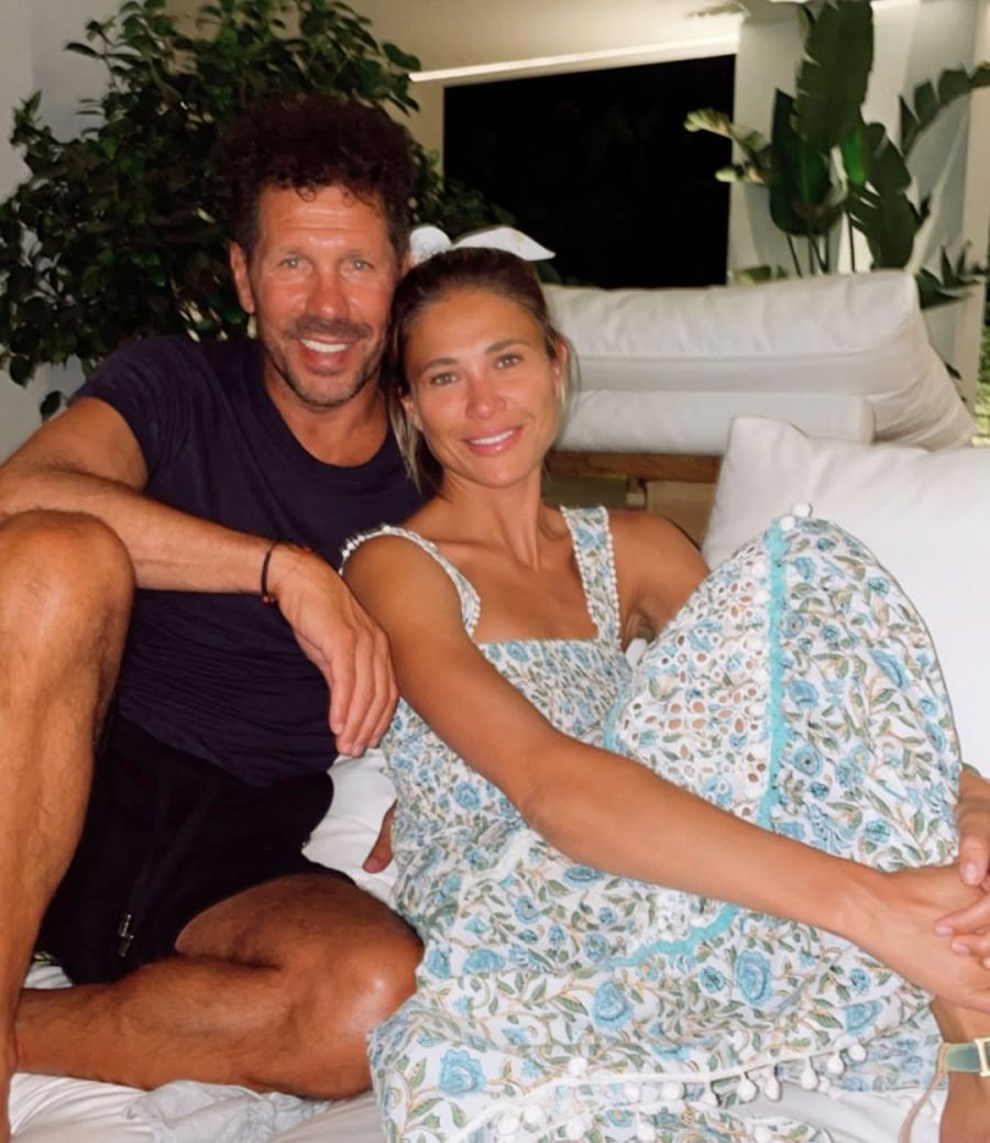 Cholo Simeone y Carla Pereyra