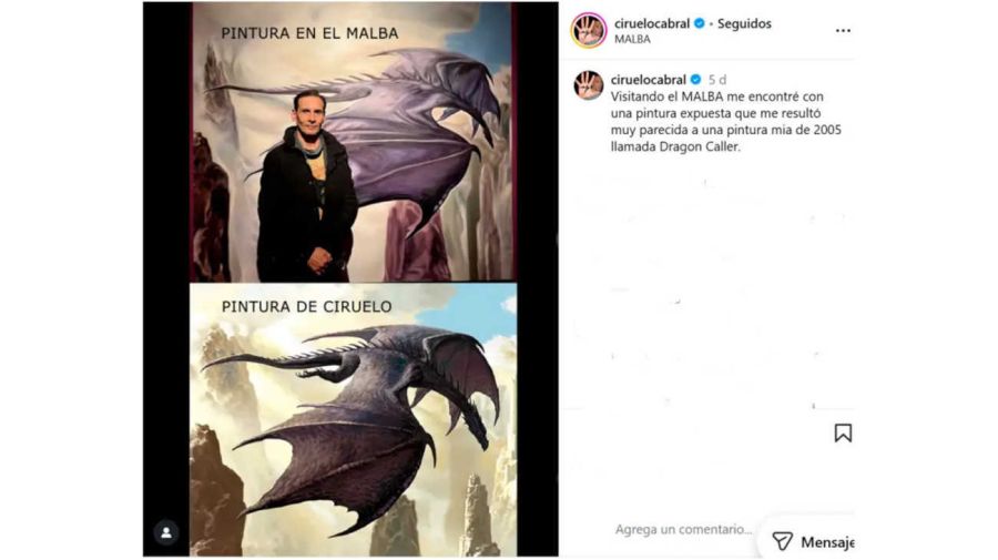 Cuadro de Carrie Bencardino inspirado en el de Ciruelo Cabral 20250828