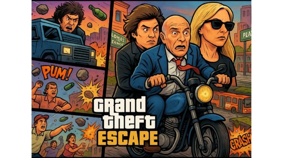 Las redes sociales estallaron de memes de José Luis Espert escapando en moto de Lomas de Zamora