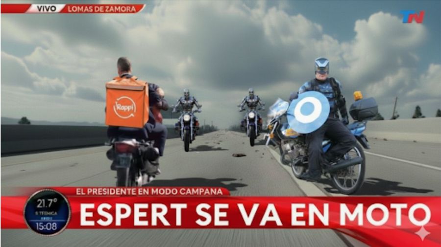 Las redes sociales estallaron de memes de José Luis Espert escapando en moto de Lomas de Zamora