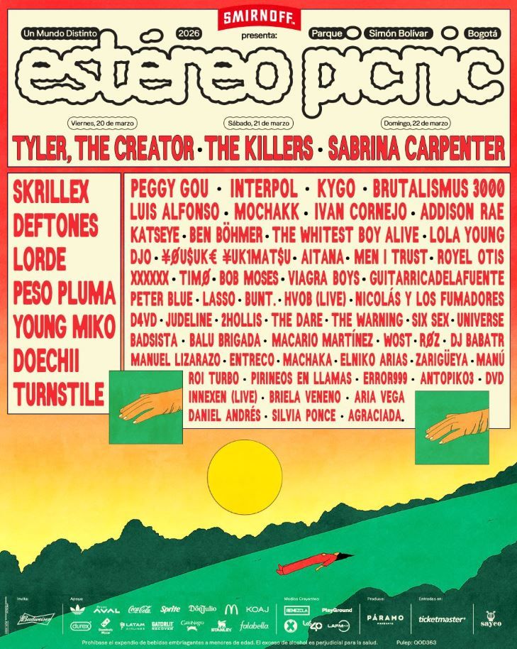 Line -up Estéreo Picnic 2026