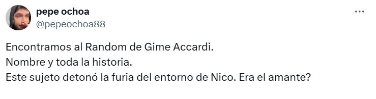 La publicación de Pepe Ochoa