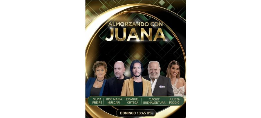 Los invitados de Juana Viale para el domingo 31 de agosto