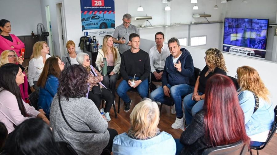 Sergio Massa en campaña, 30 de agosto 2025