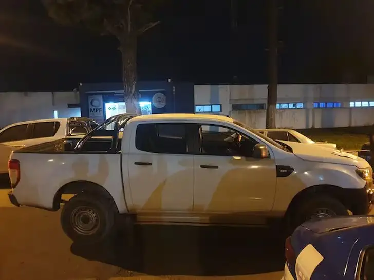 Camioneta decomisada