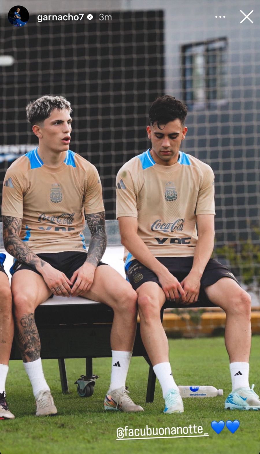 Garnacho en Instagram