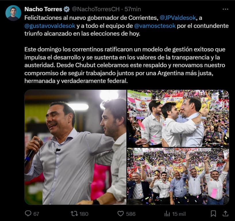 Gobernadores festejaron el triunfo de Juan Pablo Valdés 20250831