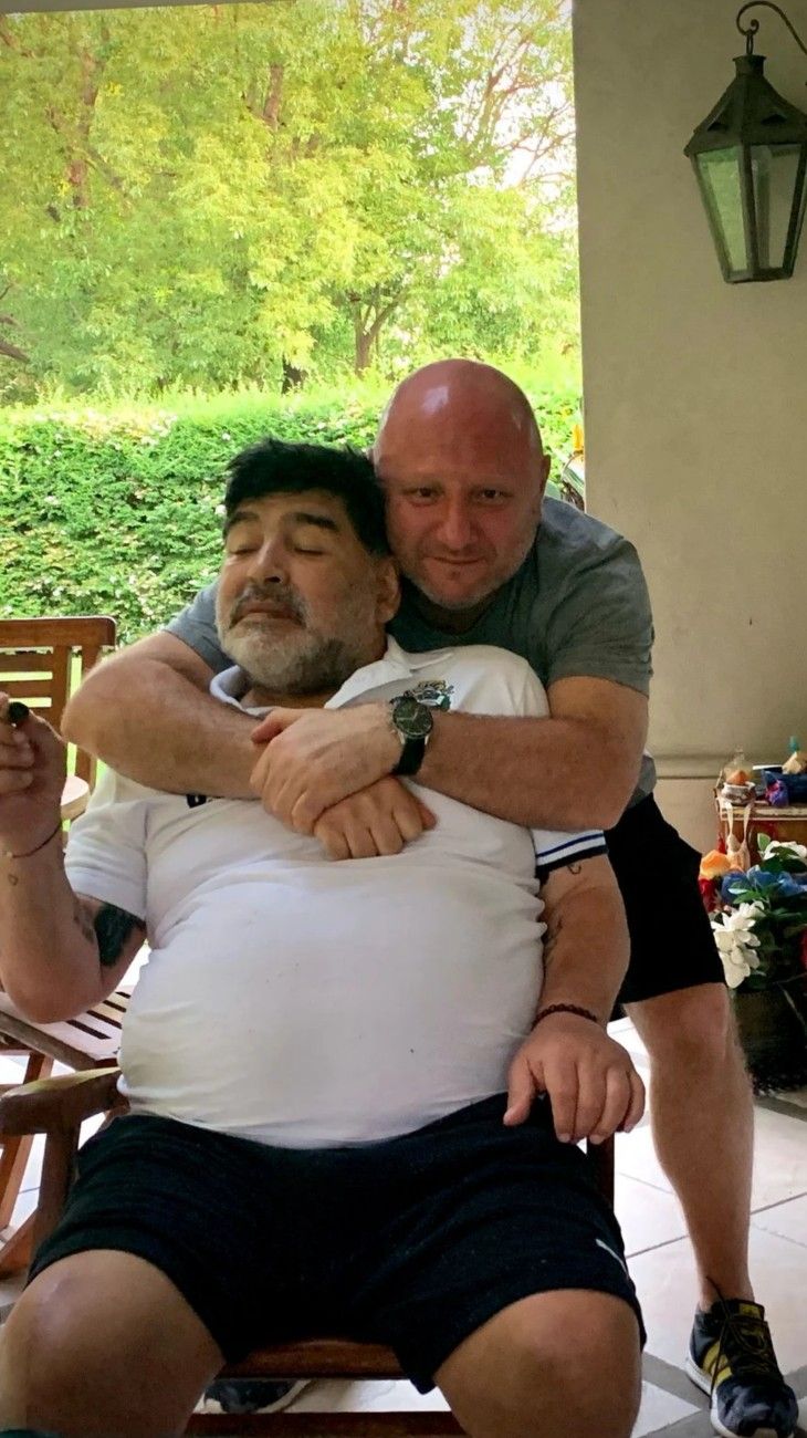 Mariano Israelit y Diego Maradona