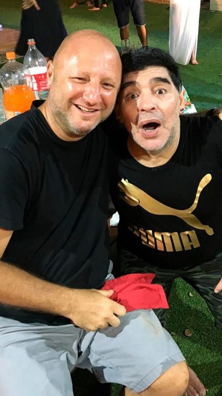 Mariano Israelit y Diego Maradona