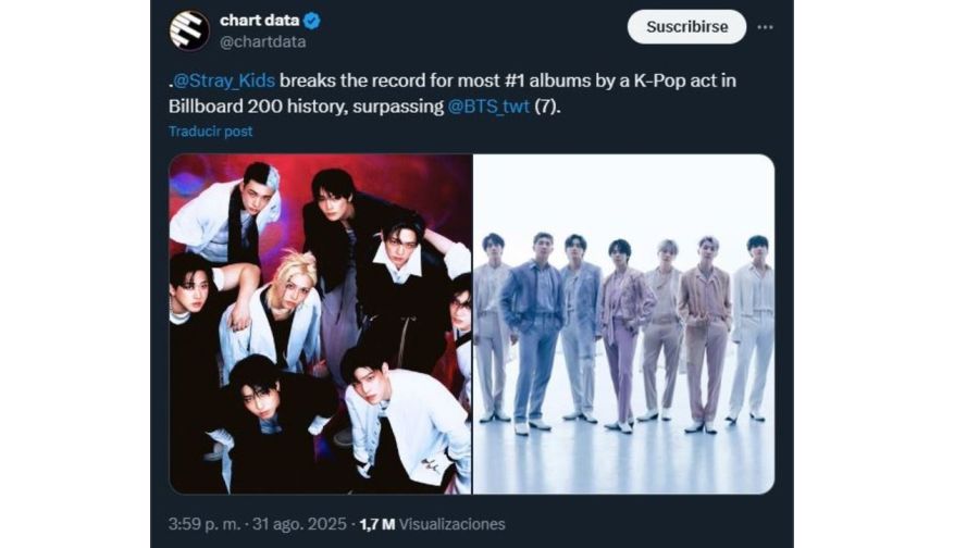 Stray Kids superó a BTS