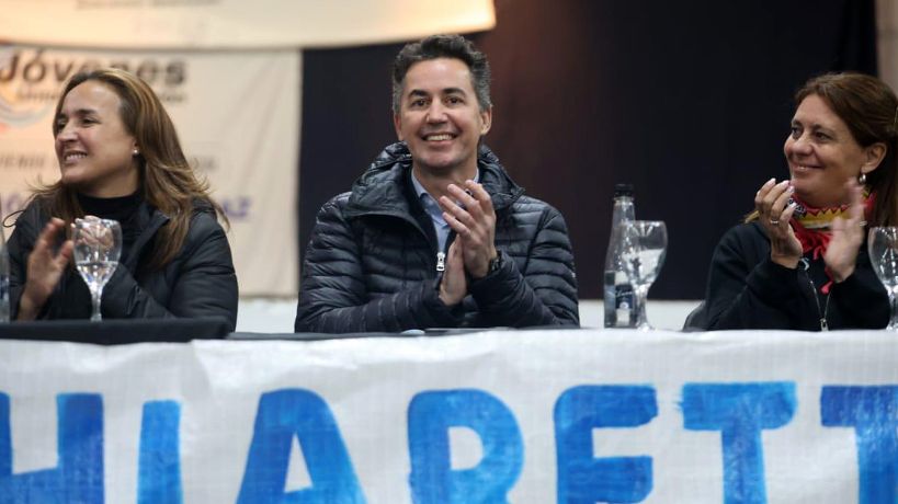 Calvo junto la vicegobernadora Miryam Prunotto