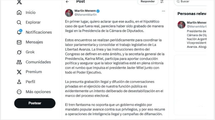 El oficialismo acusa a la oposición de desestabilizar con los audios de coimas