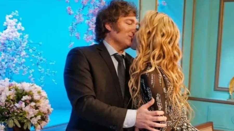Fatima Florez y Javier Milei